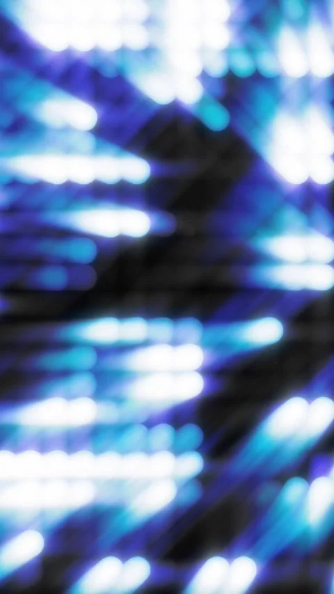 Abstract blurred blue stage lights dynamic background Stock Footage 341787909