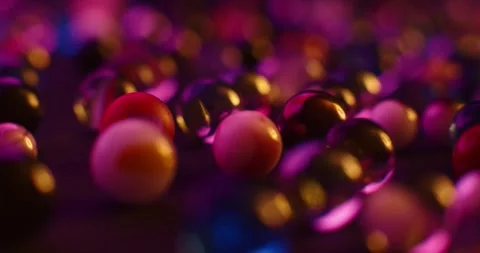 Abstract Blurred Bokeh Balls Effects Lights Video stock 304391748
