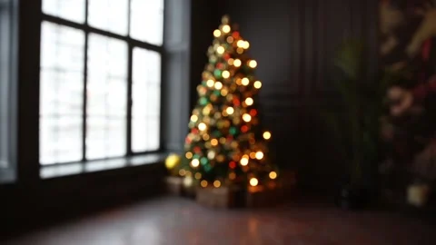 Abstract blurred christmas background 库存影片 95675592