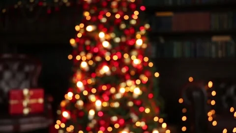 Abstract blurred christmas background 库存影片 95676647