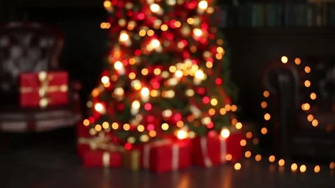Abstract blurred christmas background 库存影片 95676746