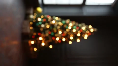 Abstract blurred christmas background 库存影片 95699696