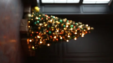 Abstract blurred christmas background 库存影片 95699718