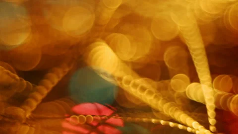 Abstract blurred Christmas background Stock Footage 99386735