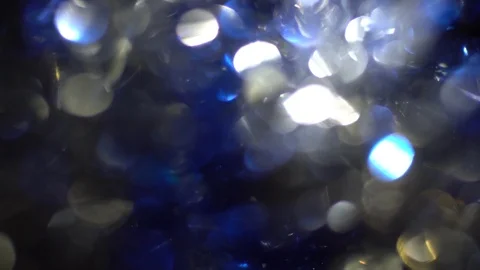 Abstract Blurred Christmas Lights. Background. .Slow Traveling, Blinking Twin Stock Footage 98959639