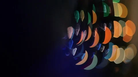 Abstract Blurred Christmas Lights Stock Footage 85551636