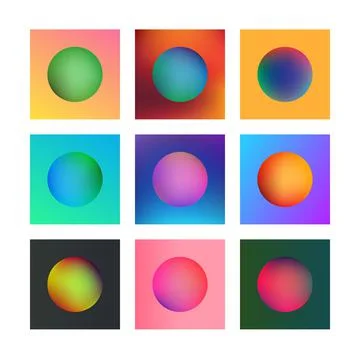 Abstract blurred collection Stock Illustration