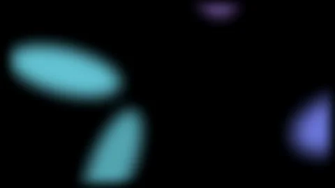 Abstract blurred colored shapes on black background. 2d animation Stock Footage 344382209