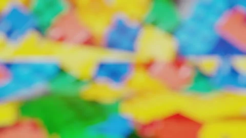 Abstract blurred colorful background moving different spots 3d render looped ani Stock Footage 312204111