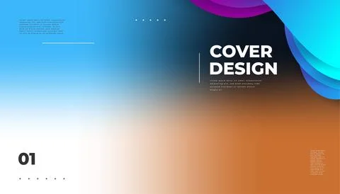 Abstract Blurred Colorful Gradient Background. Colorful Smooth Modern Background Stock Illustration
