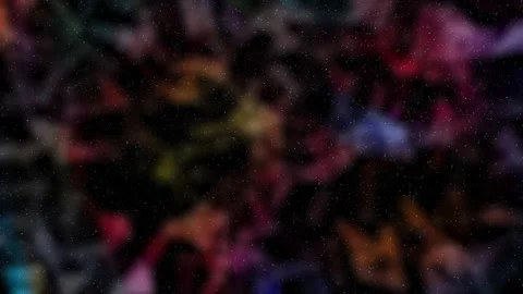Abstract blurred colorful triangle bokeh with dots loop aniamtion Stock Footage 344794732