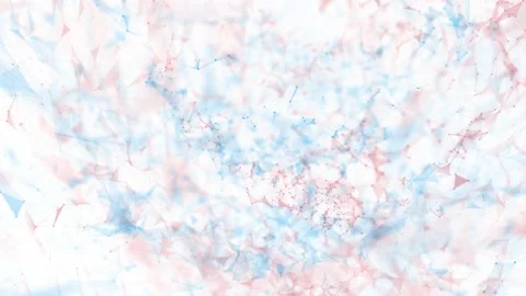 Abstract blurred connected particles isolated on white 動画素材 224843402