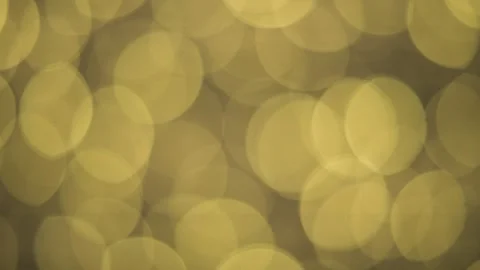 Abstract blurred festive yellow orange lights with bokeh Stock Footage 145865381