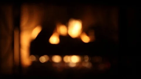 Abstract blurred fire flames background Vídeos de archivo 77376360