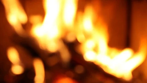 Abstract blurred fire flames background Video stock 77382453