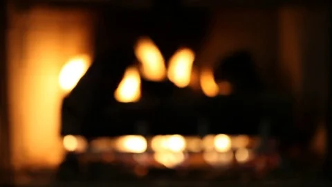 Abstract blurred fire flames background Vidéo 77383847