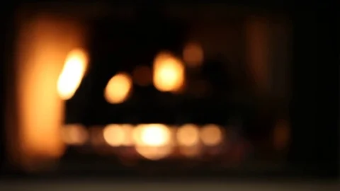 Abstract blurred fire flames background Stock Footage 77383972