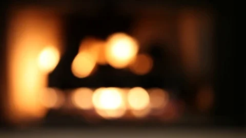Abstract blurred fire flames background Stock Footage 77384061
