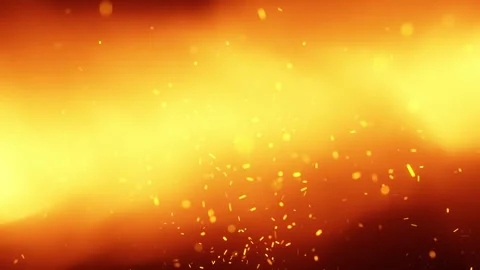 Abstract blurred fire flames with sparks looping animation Stock Footage 337571445