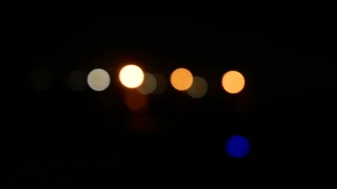 Abstract, blurred glow bokeh light background.and defocused in the dark night Stock Footage 90736322