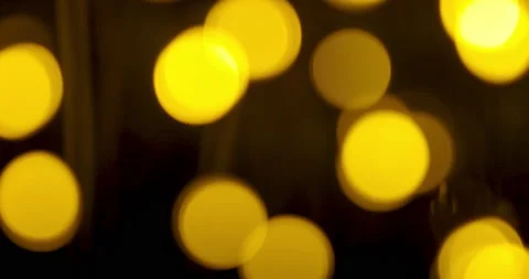 Abstract blurred golden bokehs light in Christmas festival. Video stock 146766853