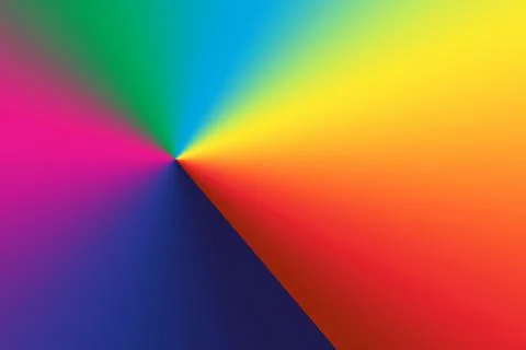 Abstract blurred gradient background in bright rainbow colors. Colorful rainb Stock-Illustration
