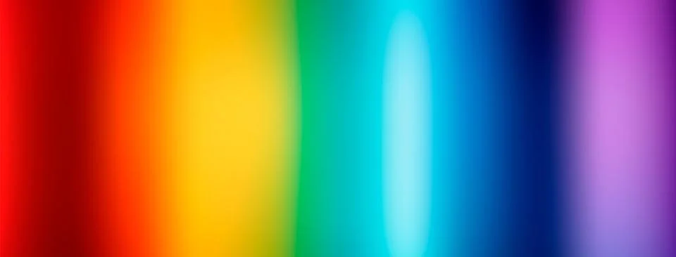 Abstract blurred gradient background in bright rainbow colors Stock Illustration