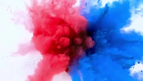 Abstract blurred gradient background colours with dynamic effect heart Stock Footage 303361526