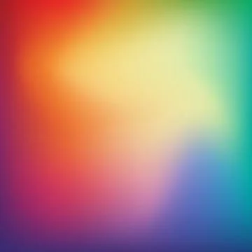 Abstract blurred gradient mesh background in bright rainbow colors. Colorful Stock Illustration