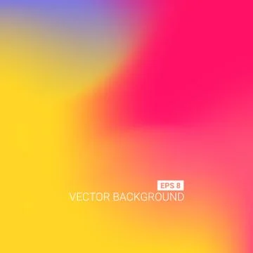 Abstract blurred gradient mesh background. Colorful smooth banner template Stock Illustration