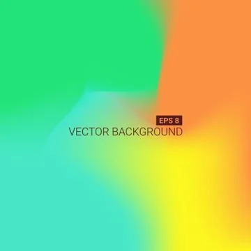 Abstract blurred gradient mesh background. Colorful smooth banner template Stock Illustration