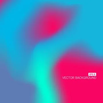 Abstract blurred gradient mesh background. Colorful smooth banner template Illustrazione stock