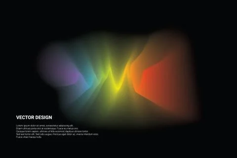 Abstract blurred gradient mesh background. Colorful smooth banner template Stock Illustration