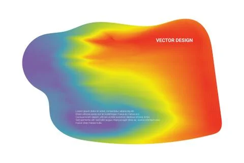 Abstract blurred gradient mesh background. Colorful smooth banner template Stock Illustration