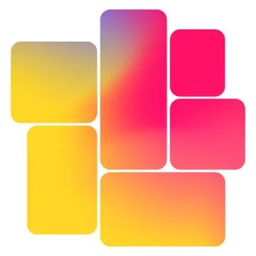 Abstract blurred gradient mesh background. Colorful smooth banner template Stock Illustration