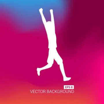 Abstract blurred gradient mesh background. Colorful smooth banner template Stock Illustration