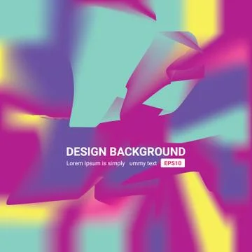 Abstract blurred gradient mesh background. Colorful smooth banner template Stock Illustration