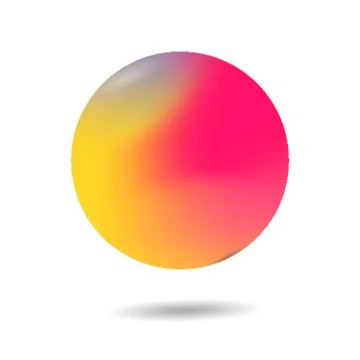 Abstract blurred gradient mesh background. Colorful smooth banner template Stock Illustration