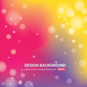 Abstract blurred gradient mesh background. Colorful smooth banner template Stock Illustration