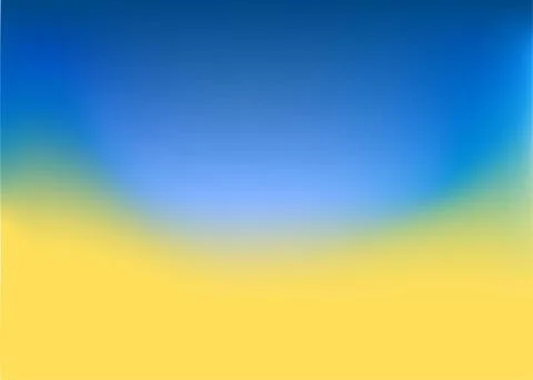 Abstract blurred gradient mesh background in blue and yellow colors of national Stock Illustration