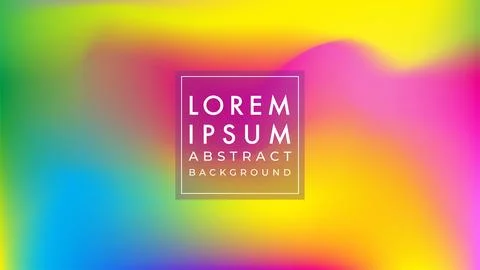Abstract blurred gradient mesh background in vivid rainbow colors. Colorful.. Stock Illustration