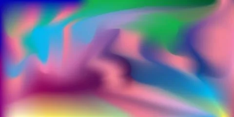 Abstract blurred gradient mesh background.Holographic Texture. Purple Pop Stock Illustration