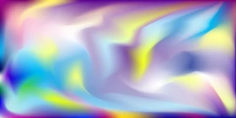 Abstract blurred gradient mesh background.Holographic Texture. Purple Pop Stock Illustration