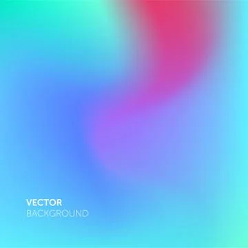 Abstract blurred gradient mesh color vector background. Smooth soft color ble Ilustração Stock