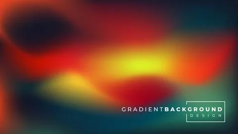Abstract blurred gradient mesh color background. Smooth soft vector color ble Stock Illustration