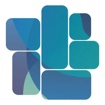 Abstract blurred gradient shape background. Colorful smooth banner template Stock Illustration