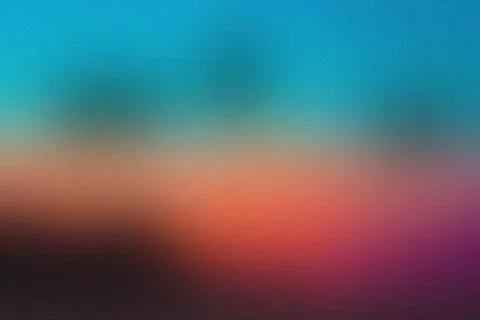 Abstract Blurred Gradient With Teal Orange and Purple Hues background bokeh Stock Illustration