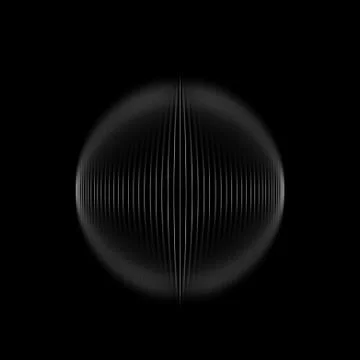 Abstract blurred high-tech spherical object Stock Illustration