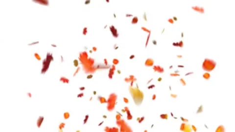 Abstract Blurred Leaf Falling seamless loop 3D Alpha Channel Loop Animation. Stock Footage 145443843