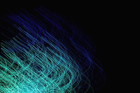 Abstract blurred light on the black background Photos